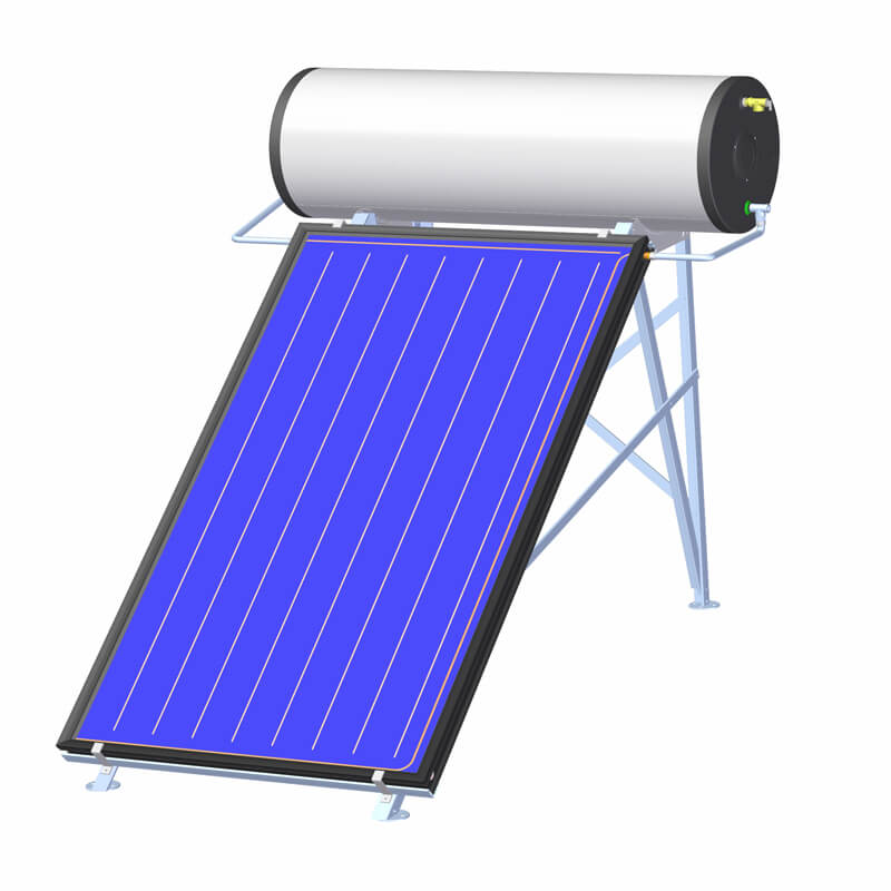 Calentador de agua solar de panel plano de circuito abierto